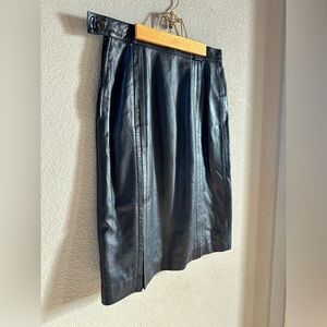Vintage Gucci Leather skirt